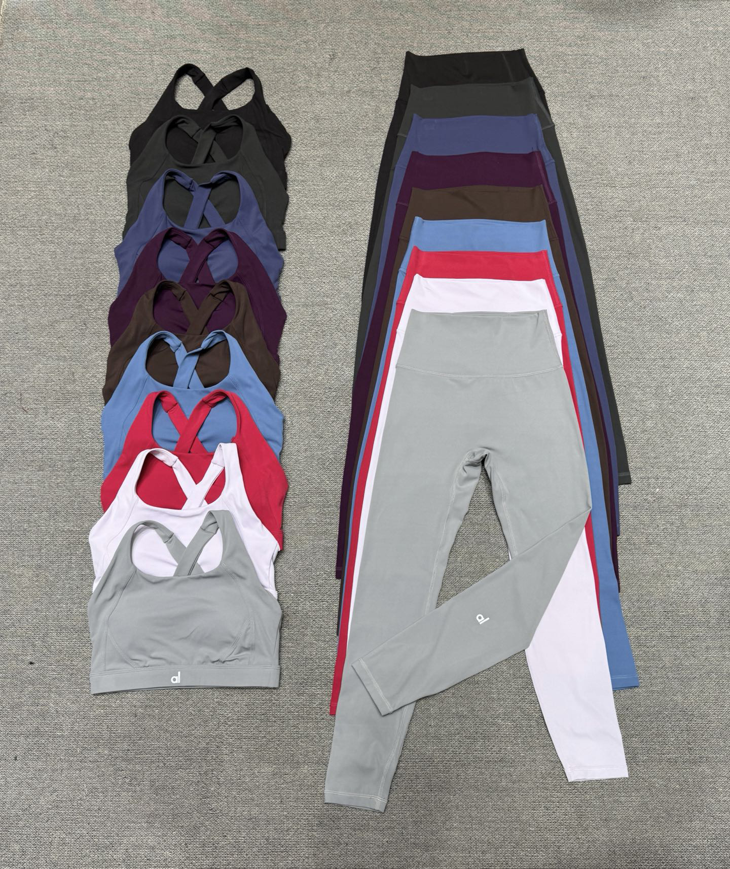 Yoga Pants Set designer sports bra High Impact Fitness Seamless Leggings Top Gym Wear Yoga Workout Vest Sets Pant sets workout set gym set leggings