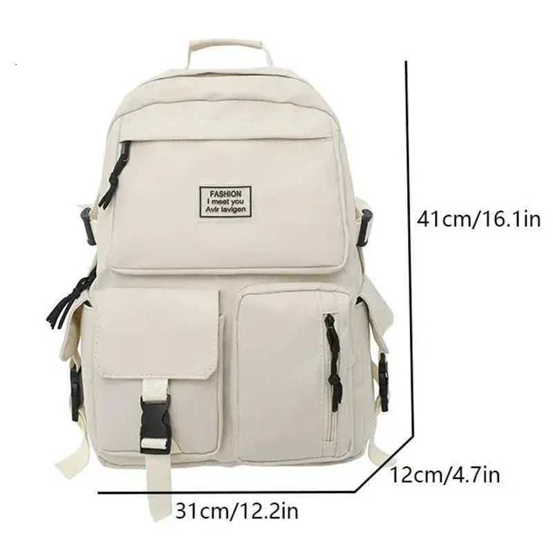 Mens and Womens Universal Nylon Backpack Large Capacity Casual Schoolbag Fashion Computer Backpack Daily CommutingW251114