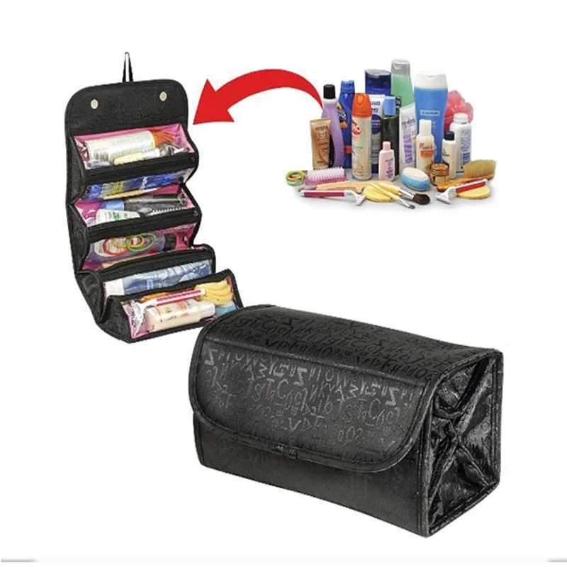ROLL-N-GO Cosmetics Organic Makeup Bag Hanging Toilet Bag Company Travel Kit ROLL-N-GO Jewelry BagXJ250415