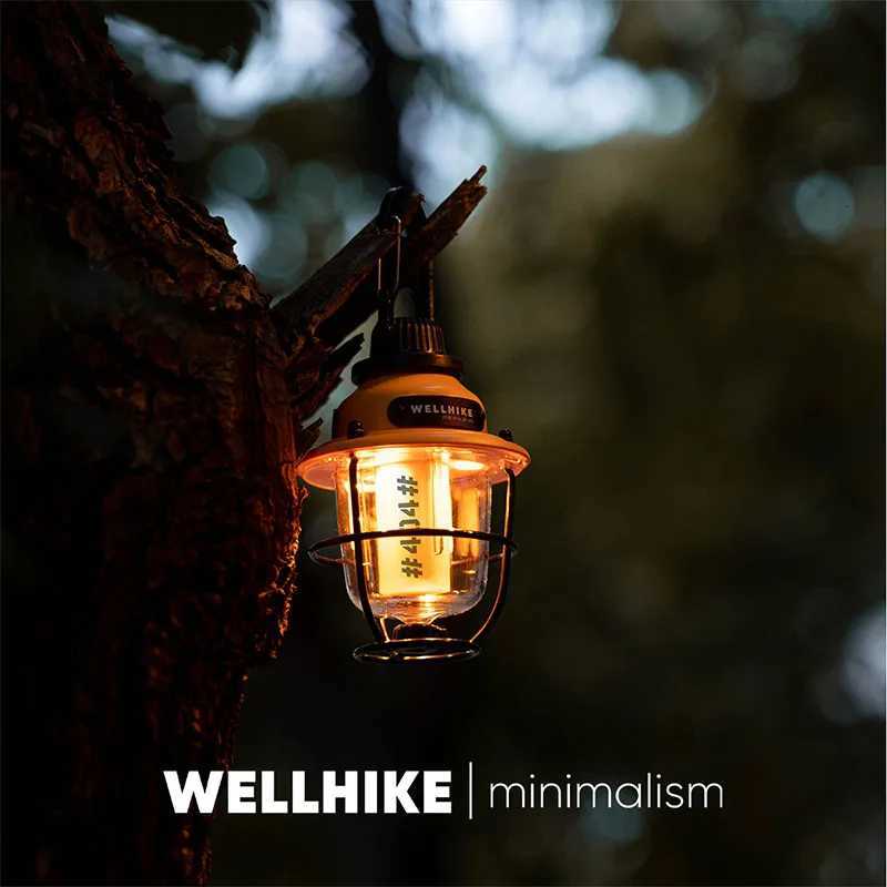 WELLHIKE Outdoor Lock Loose Fruit Lamp Ultra -Long Closer -End Photos Of The Camp Atmosphere Mini Lamp Multi -Gear Adjustment M251115