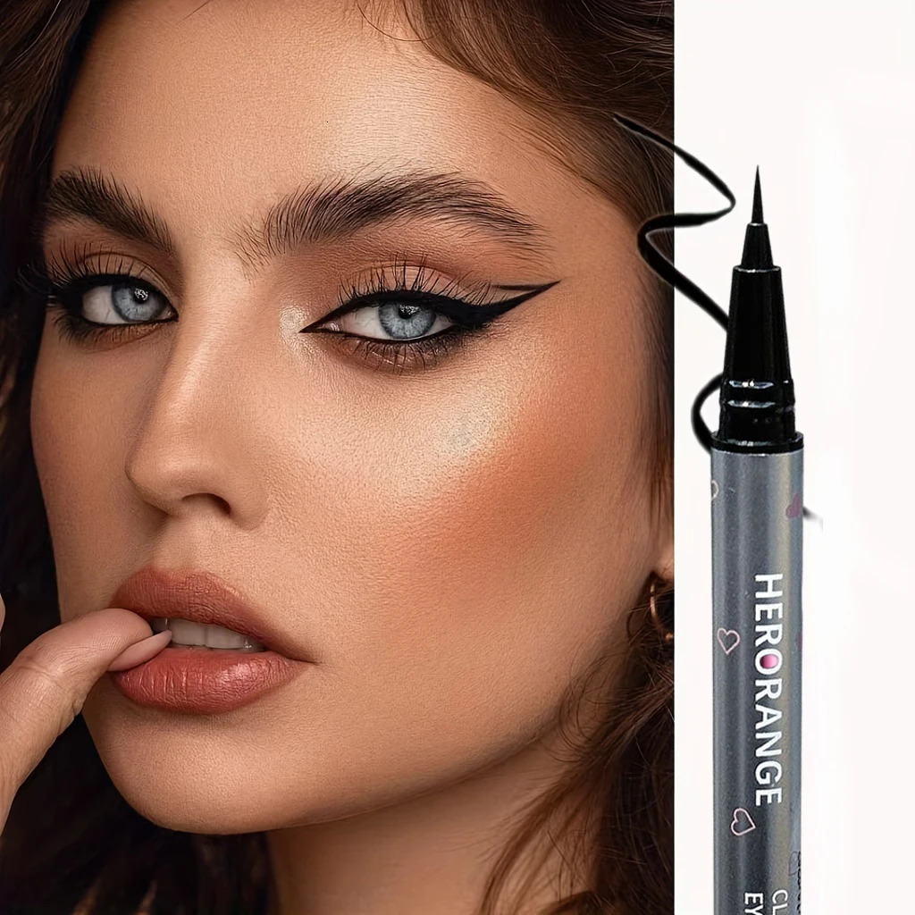 0.01mm ultra-fine precision waterproof liquid eyeliner black quick-drying anti-smudge anti-sweat long-lasting eye-slimming 250414