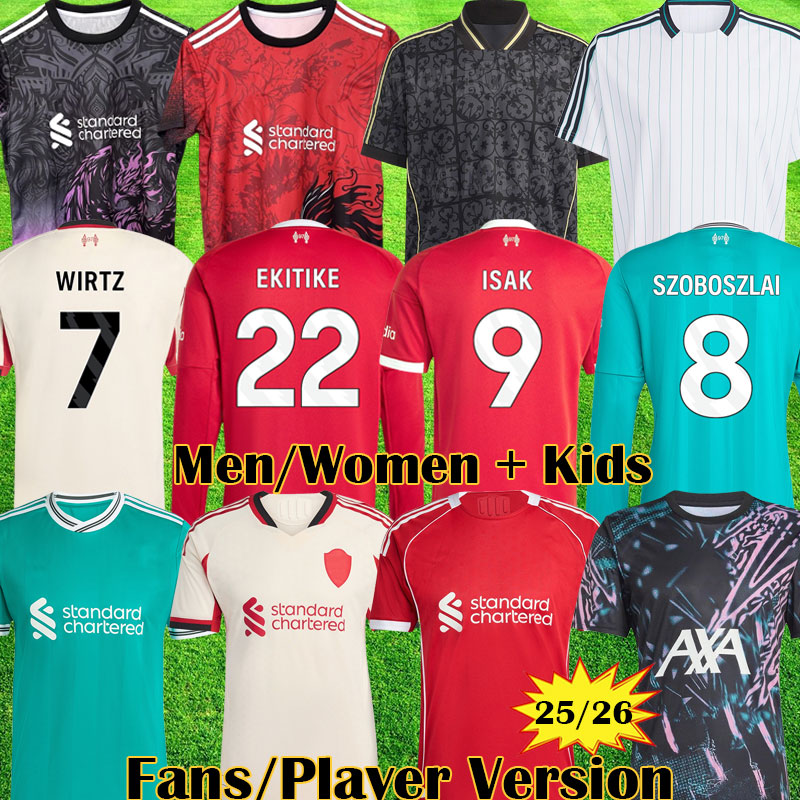 ISAK 3XL 4XL 25 26 ALLISTER WIRTZ soccer jersey EKITIKE FRIMPONG SZOBOSZLAI GAKPO Icons kits 2026 Mohamed football shirts men kids uniform Lifestyle Pre Match Kit