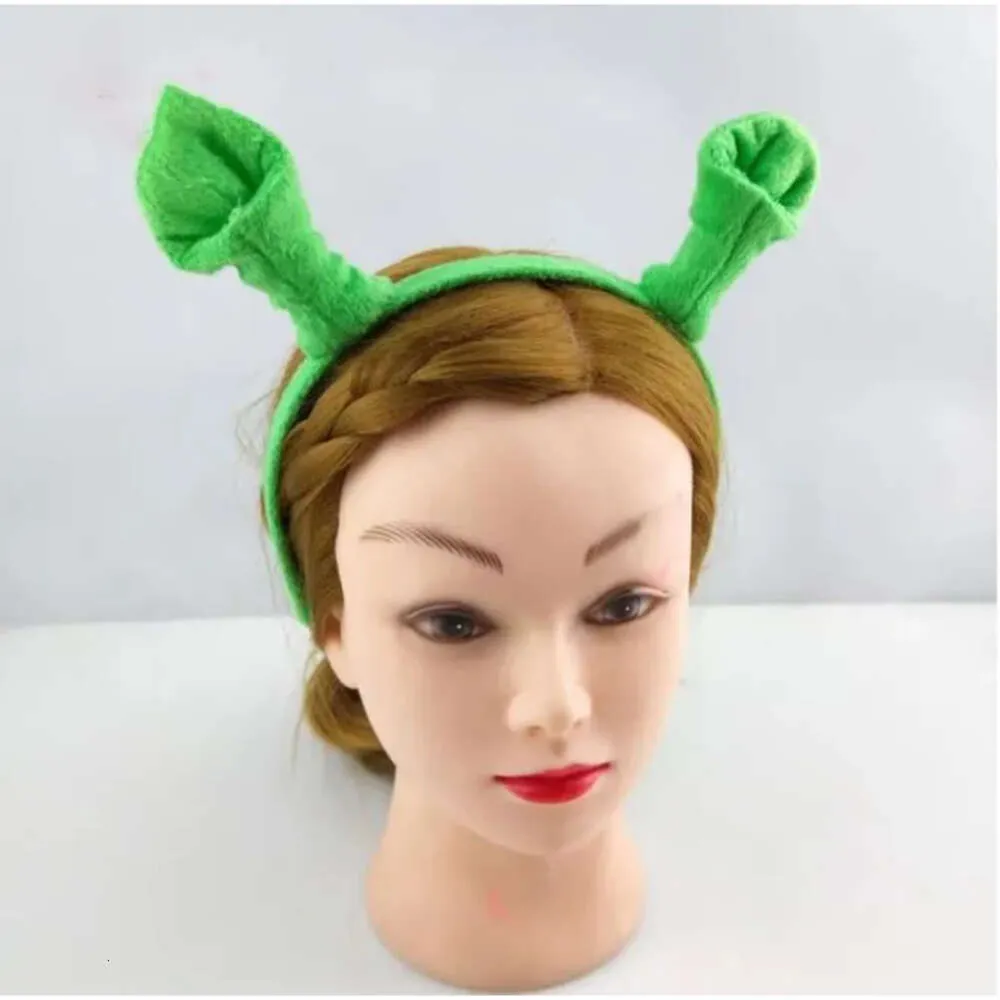 Shrek Ears Headband - Halloween Garden Other Hair Home Hoop Hairpin Head Circle Party Costume Item Masquerade Supplies Pin, Green ZZ