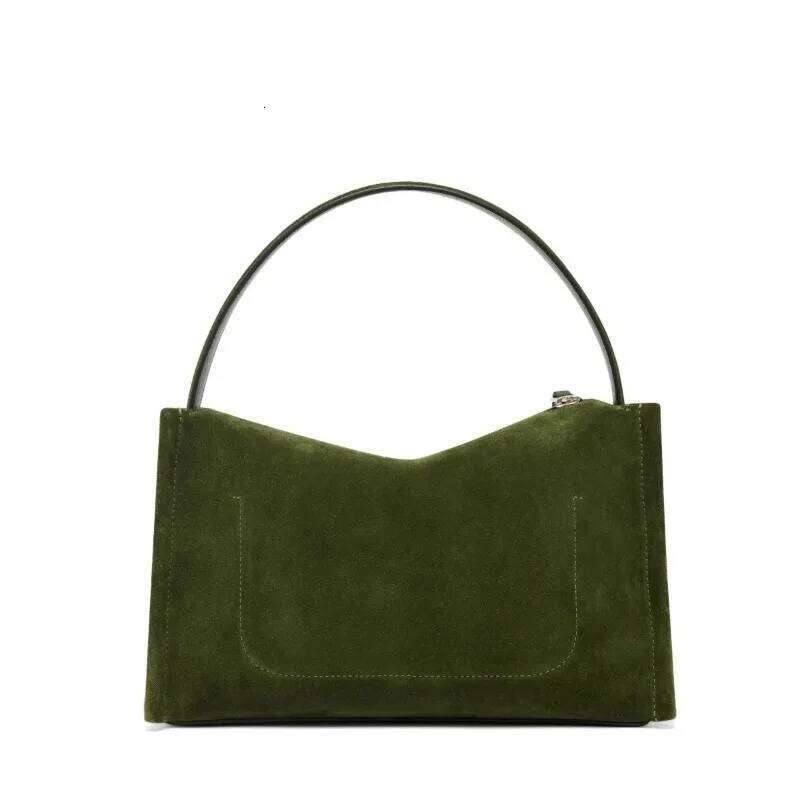 Loafer Shoulder Women 2025 Trend High Quality Faux Suede Olive Green Handbag New Fashion Luxury Brand Designer Crossbody Bag