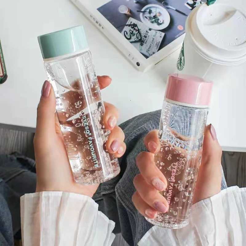 200ML Cartoon Pattern Outdoor Drinking Bottle Cup Anti-drop Plastic Portable Water Bottle For Outdoor Fitness Soprts KettleW251114