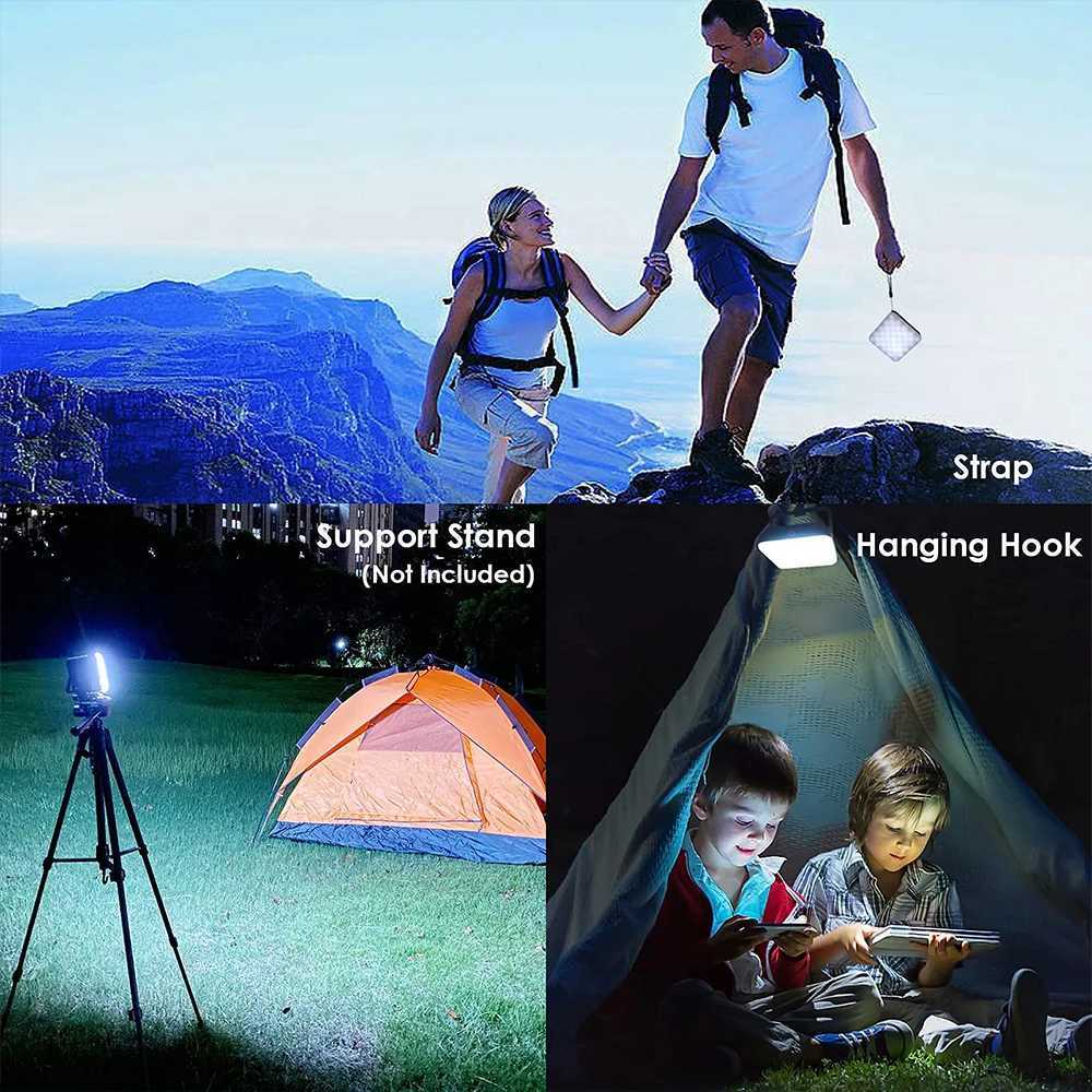 10000mAh Rechargeable Camping Lantern Portable Outdoor Camp Light Magnet Emergency Light Hanging Tent Bulb Powerful Work Lamp M251115