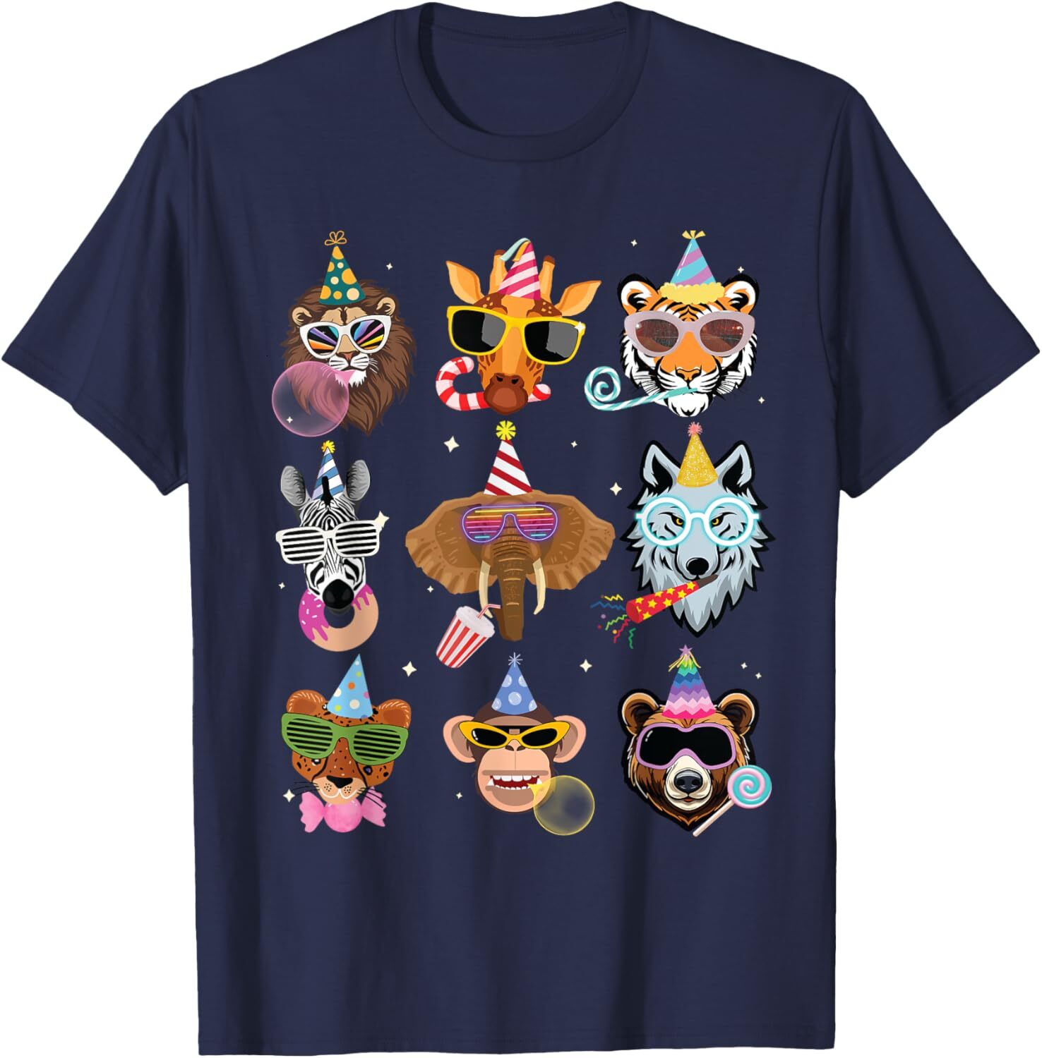 T shirt for Mens Men Women and Kids Zoo Day Wildlife Animals Birthday Parties Graphic Tee Casual Tops Clothes Short sleeve