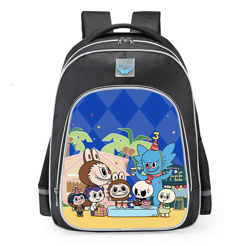 Elementary School Student Male Labubu Large Capacity Kindergarten Backpack Lightweight Reducing Load Children's Bag Female