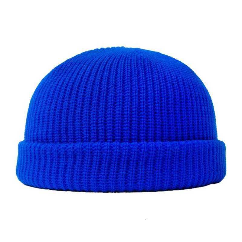 Hip Hop Beanie Knitted Hat Men Fashion Skullcap Autumn Women Winter Brimless Baggy Melon Cap Cuff Docker Fisherman Beanies HatT251115