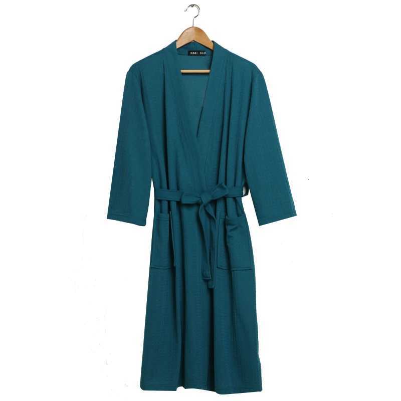 Summer Cotton Towel Bath Robe Dressing Gown Unisex Men Women Waffle Sleep Lounge Bathrobe Peignoir Nightgowns Lovers Robes Gifts C251115