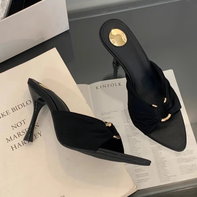 Womens slippers high heels fashionable and sexy pumps elegant womens sandals summer dresses sandals 250411