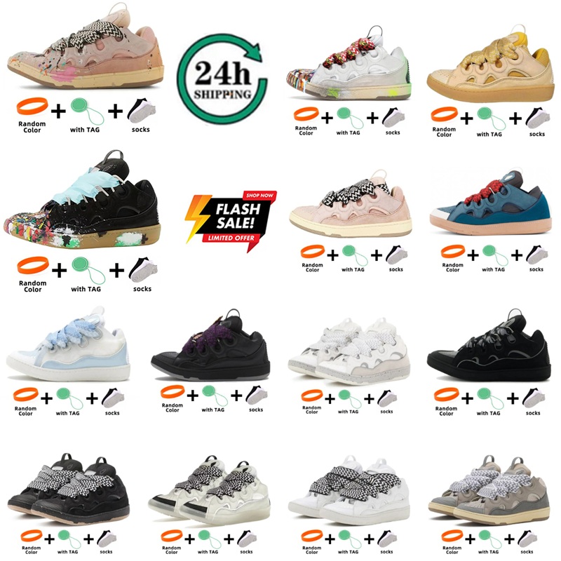 Chaussures de créateurs Chaussures de sport Pain Cuir Curb Chaussures de course Extraordinaire Luxe Casual Sneaker Noir Vert Ren Rose Baskets de