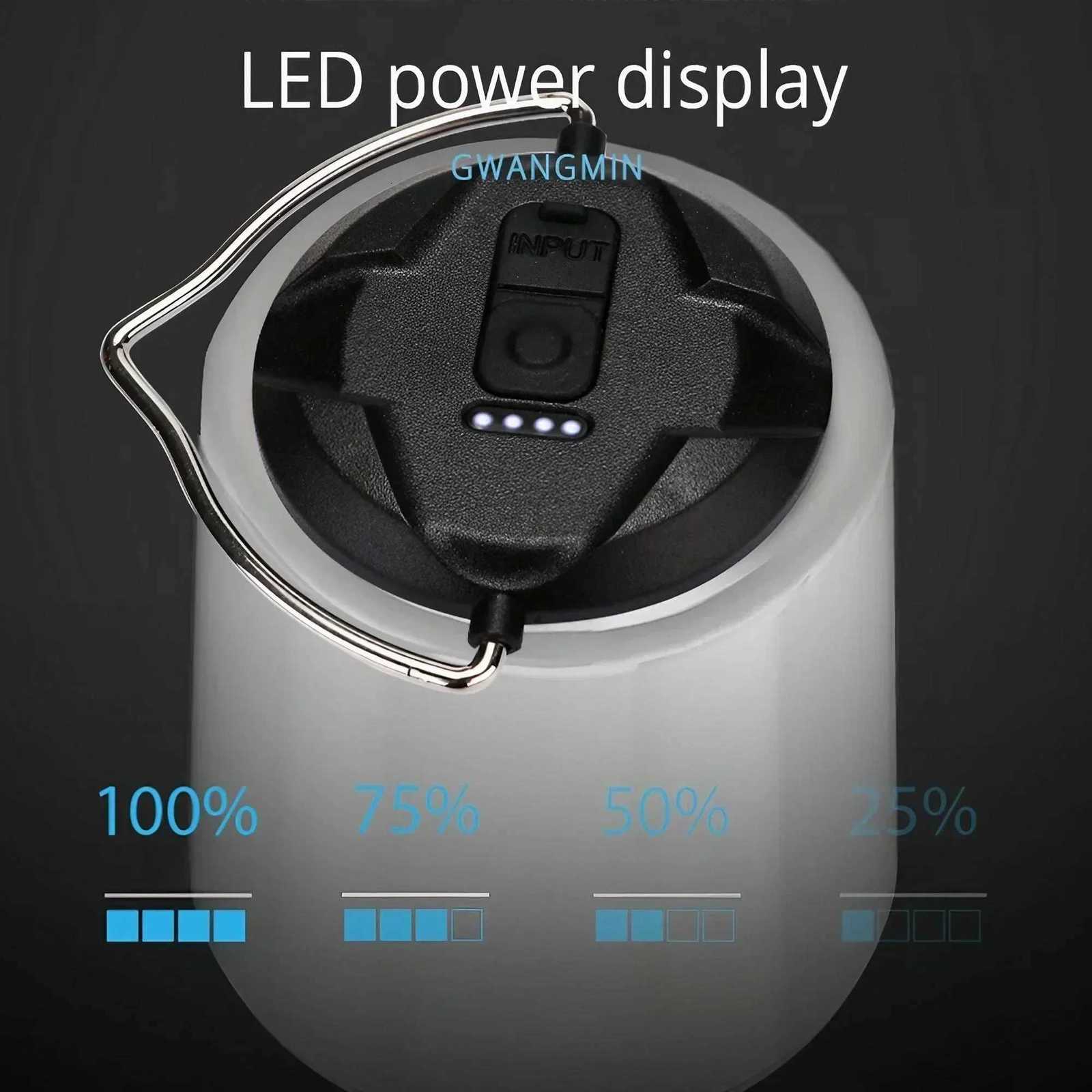 Super Bright LED Camping Light Mini USB Rechargeable Tent Lantern Outdoor Portable Lighting Emergency Canopy Lamp M251115