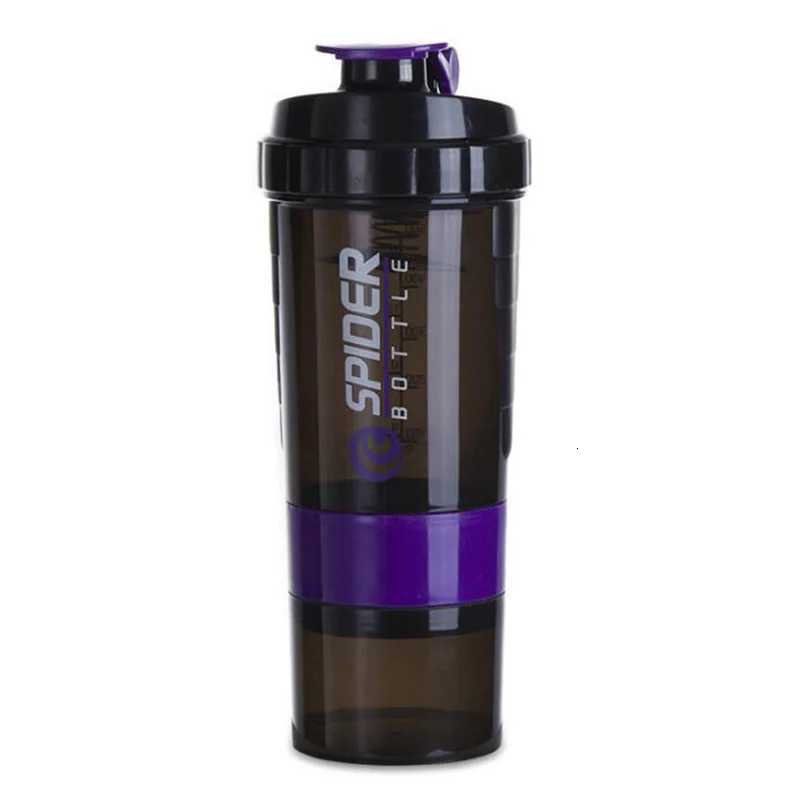 Sport Water Bottle Portable Protein Shake Cup 3 Layers Shake Cup with Measurement Marking Gym Fitness Protein Shake BottleW251114