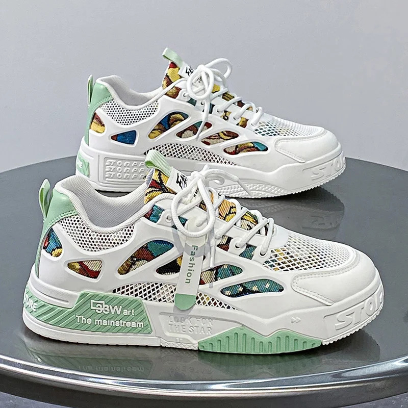 Mens running shoes breathable skateboarding shoes short and comfortable casual sports shoes summer tennis shoes mens shoes 250411