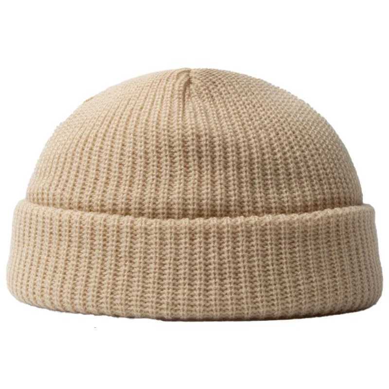 Hip Hop Beanie Knitted Hat Men Fashion Skullcap Autumn Women Winter Brimless Baggy Melon Cap Cuff Docker Fisherman Beanies HatT251115