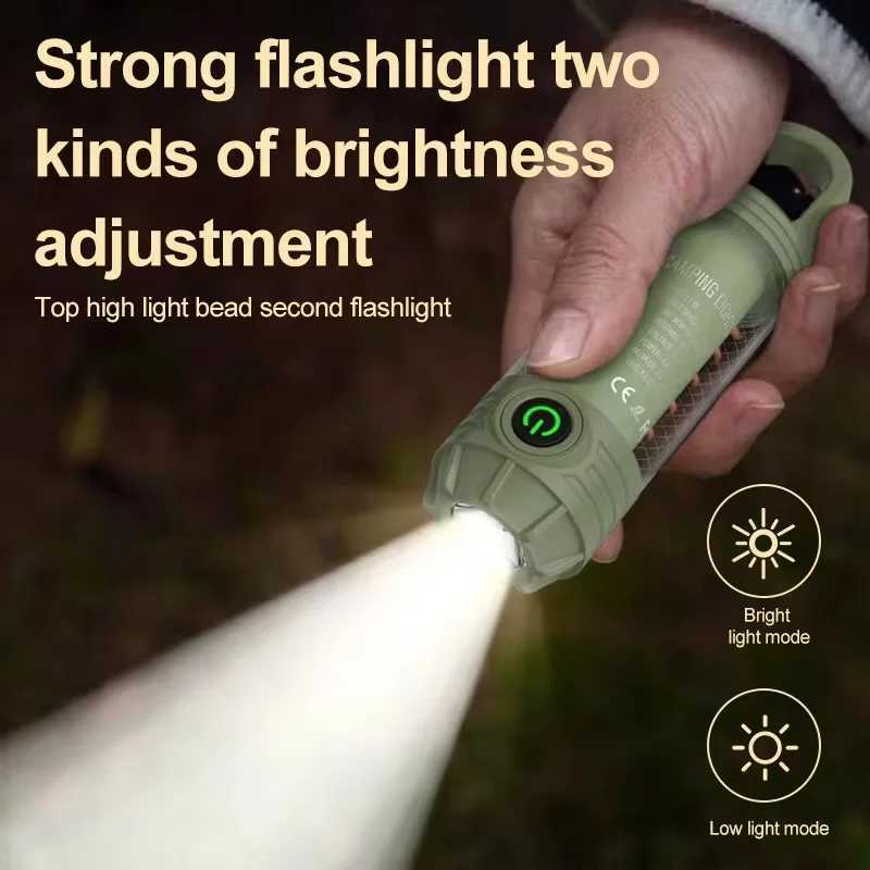 Outdoor LED Night Multi Functional Camping Light Riding light Rechargeable Flashlight Night Light Waterproof Travel Light M251115