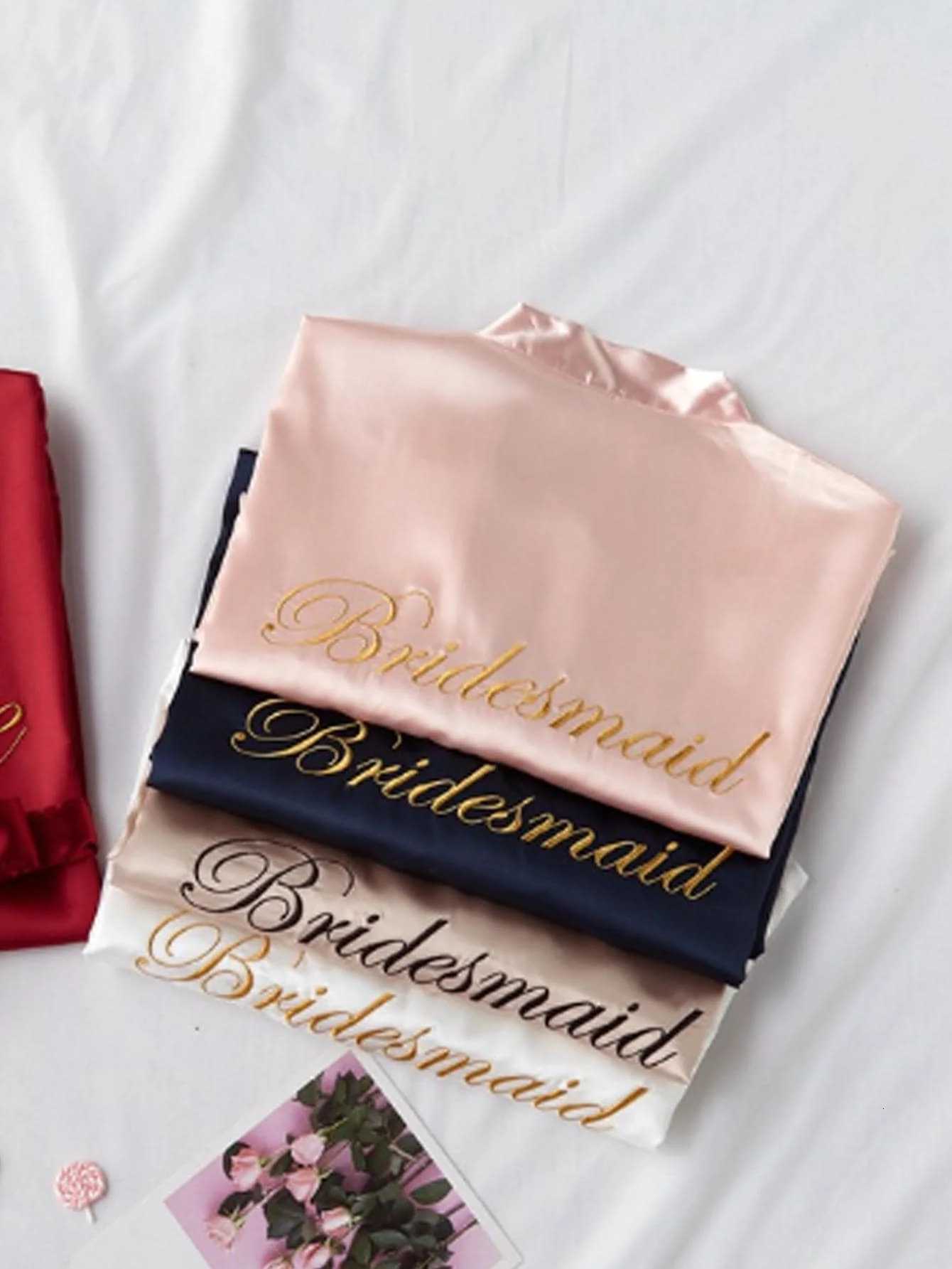 Women Soft Bride Bridesmaid Robes for Wedding Party Bridal Robes Getting Ready C251115