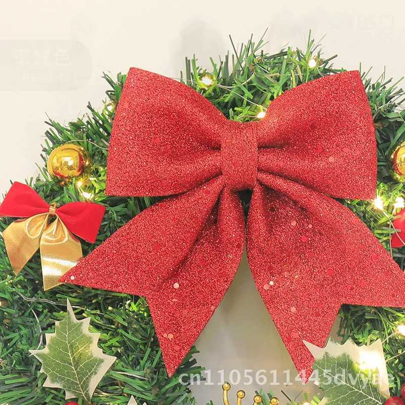Christmas Wreath Rattan 30/40/50/60cm Decorative Door Hanging Scene Decoration American Country Style Plastic MaterialM251115