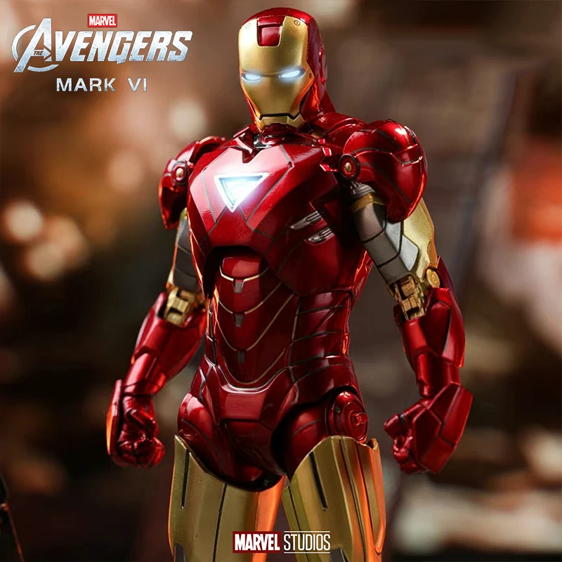 ZD Toys Iron Man MK6 Model 7inches Action Figures Tony Stark Iron Man 1/10 Avengers Genuinely Collect Model Ornaments Boy Gifts