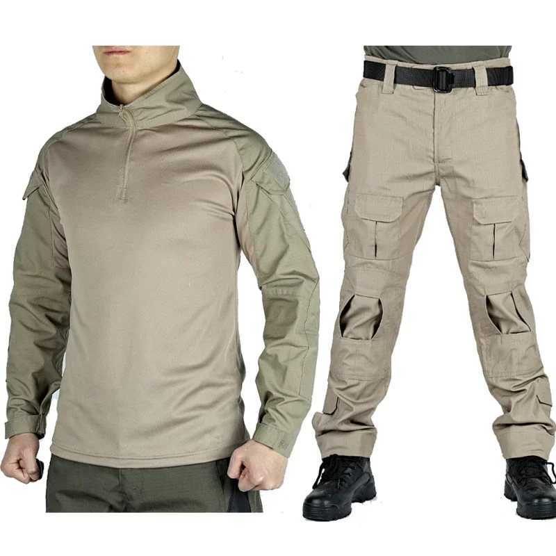 G3 tactical set military parts set mens hunting training uniform hiking shirt and pants outdoor ruffled field war game set W250415