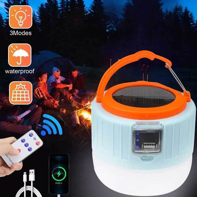 LED Camping Light USB Rechargeable Bulb High Power Outdoor Tent Lamp Portable Lantern Emergency Lighting Lights For BBQ Hiking M251115