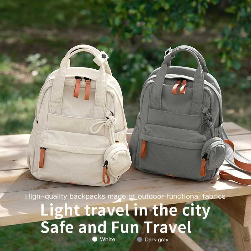 LEFF Small Womens Backpack New Outdoor Commuting Light Waterproof Backpack Casual Travel Female Backpacks Nylon Mini BackpackW251114