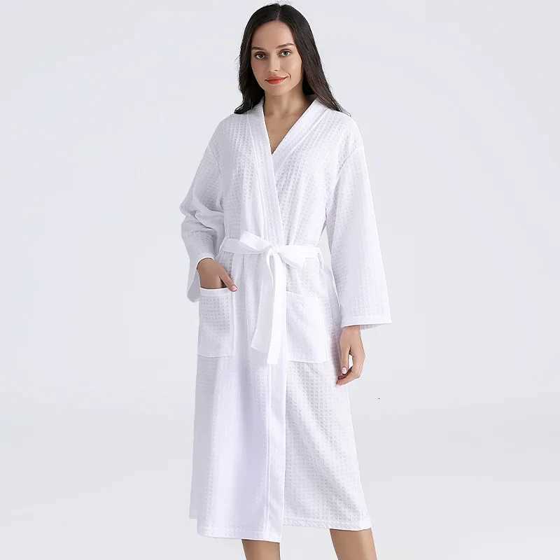 Personzed Mr Mrs Unisex Waffle Weave Robe with Pockets Monogrammed Bath Robes Embroidered Wedding Bridal Shower Anniversary C251115