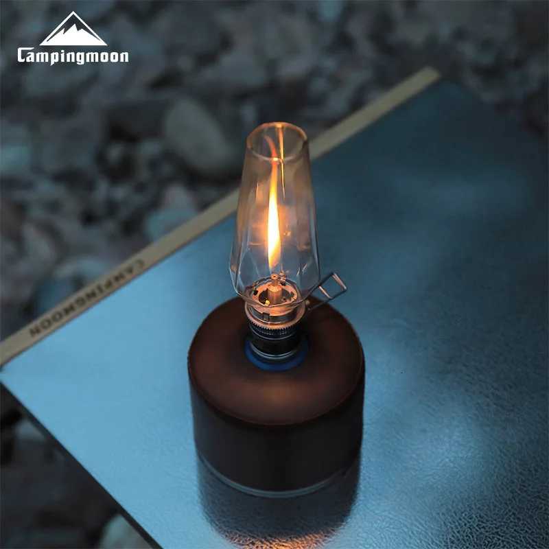 CAMPINGMOON T-1-BK High Temperature Camping Glass Lamp Durable Gas Lantern Shade Outdoor Camping lampshade M251115