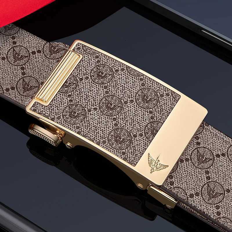 fashion belt Mens automatic buckle fashion personalized casual pants belt simple business belt