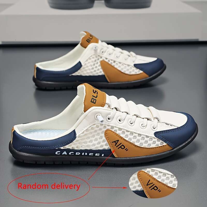 Men's shoes niche sneaker Slip-On Sneakers Breathable EVA Insole Durable PVC Sole with Details Perfect for Indoor Sports Casual trainers