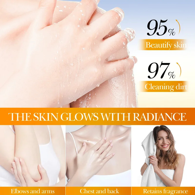 Lemon Turmeric Soap Handmade Deeply Cleansing Glowing Body Exfoliating Shower and Face Soap Body Care with Net 100g 251111