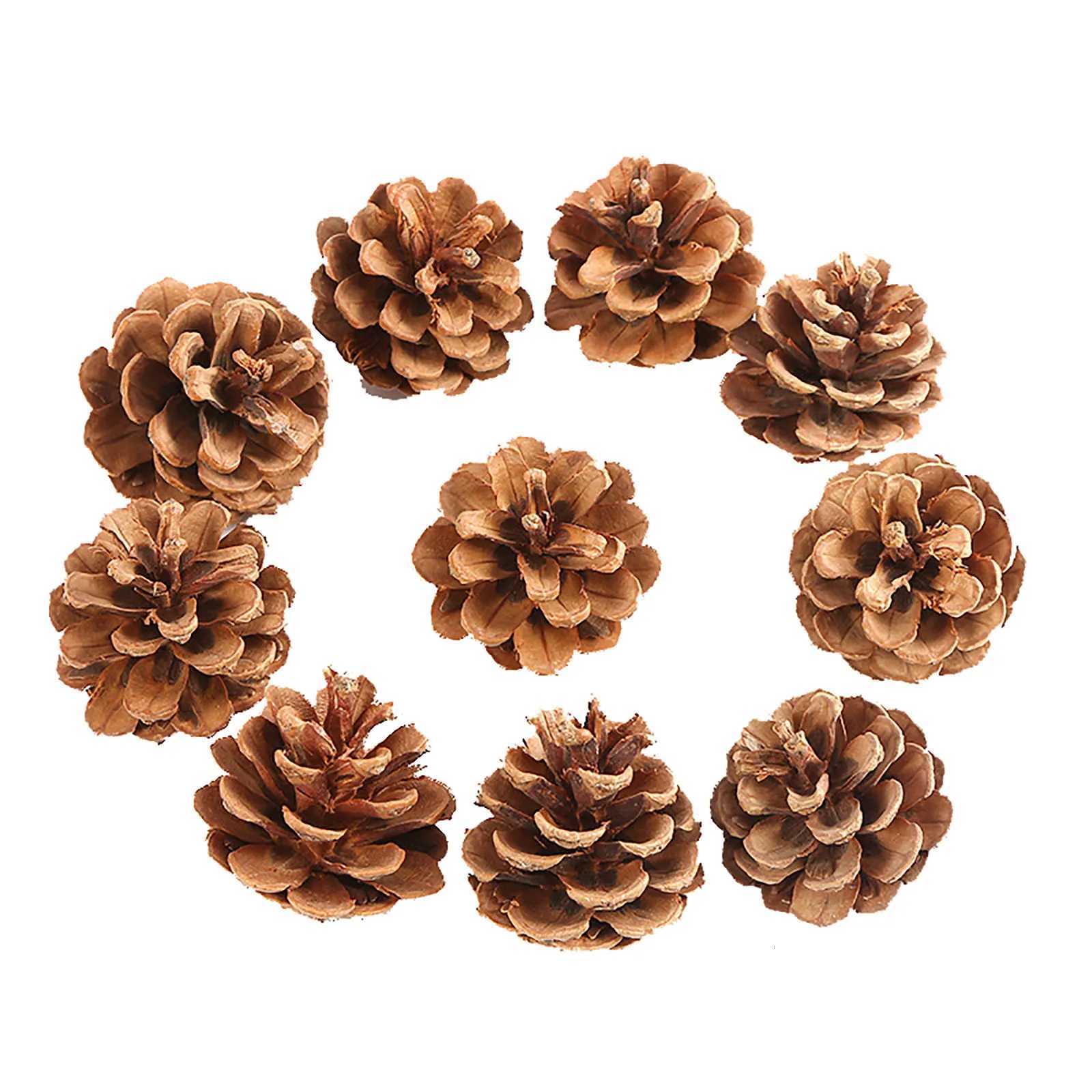 18 Pcs Natural Christmas Rustic Pinecones Fall Garland Halloween Thanksgiving Decorations Christmas Tree Fall OrnamentsM251115
