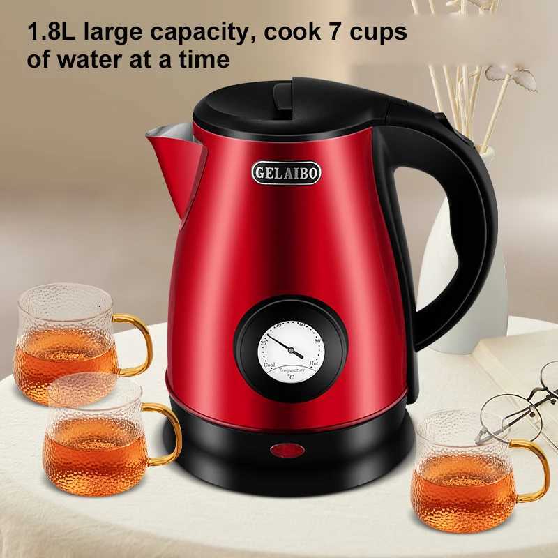 Blue glass electric kettle household exquisite quty high temperature resistant double-layer anti-scalding integrated kettl Y251114