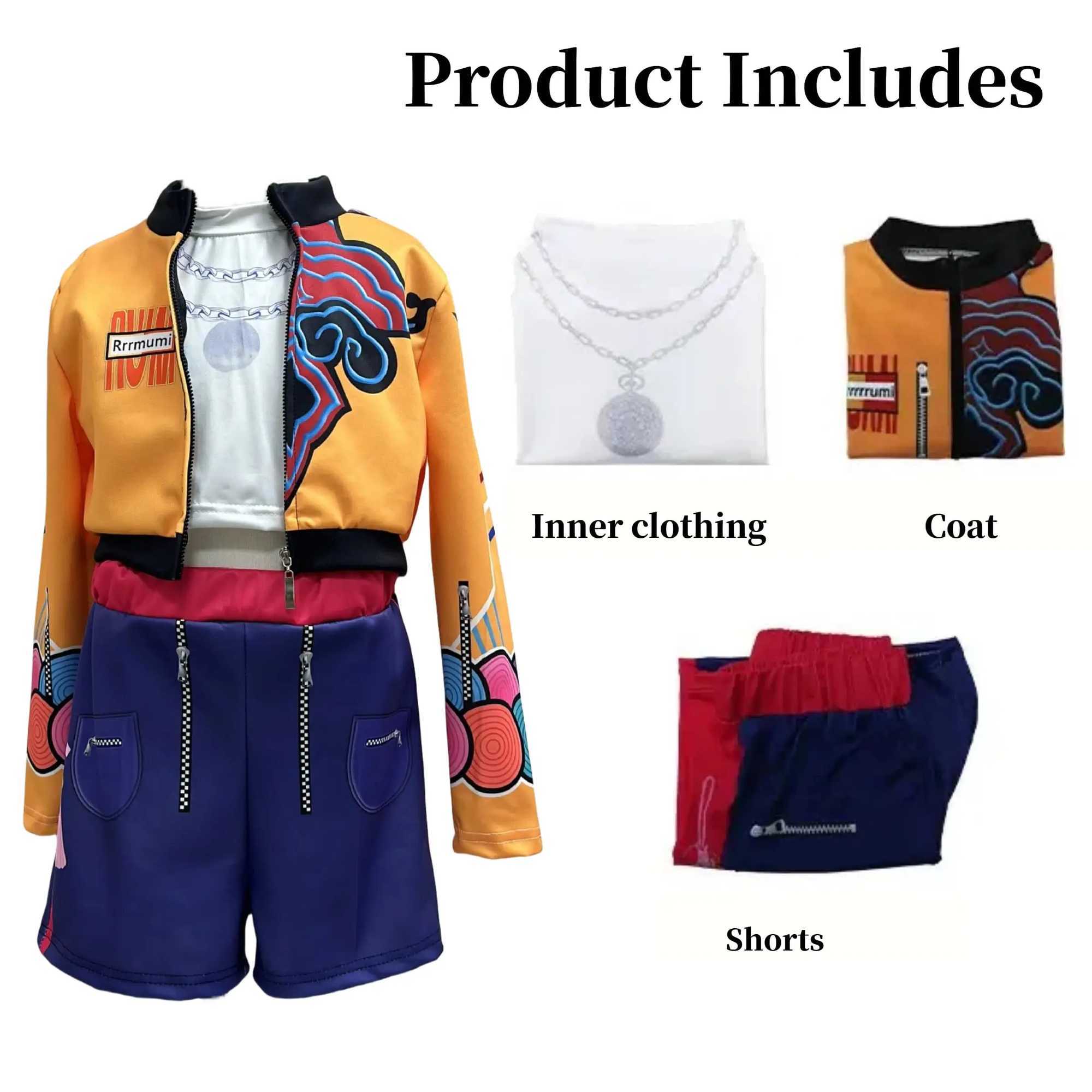 Boy Girls K-Pop Demon Hunters Costume Zoey Rumi Mira Cosplay Pop Singers Womens Halloween Outfits with Accessories J251115