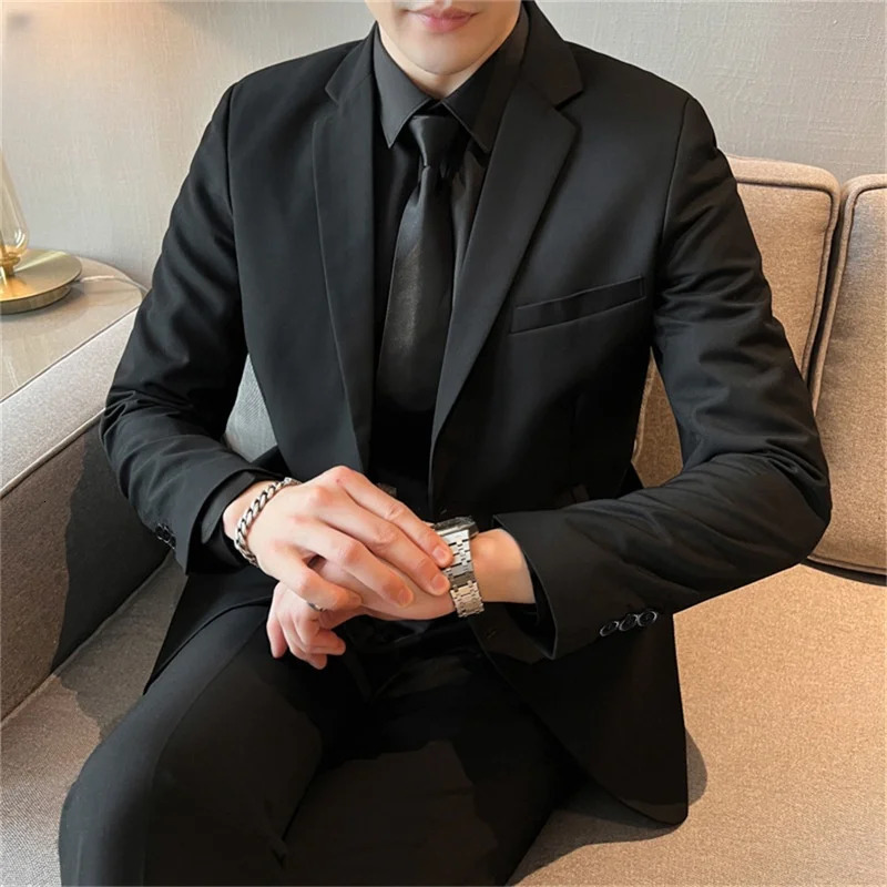 Mens Fashion Business Wedding Gentlemen Full Professional Interview Formal Casual Set 250414Z