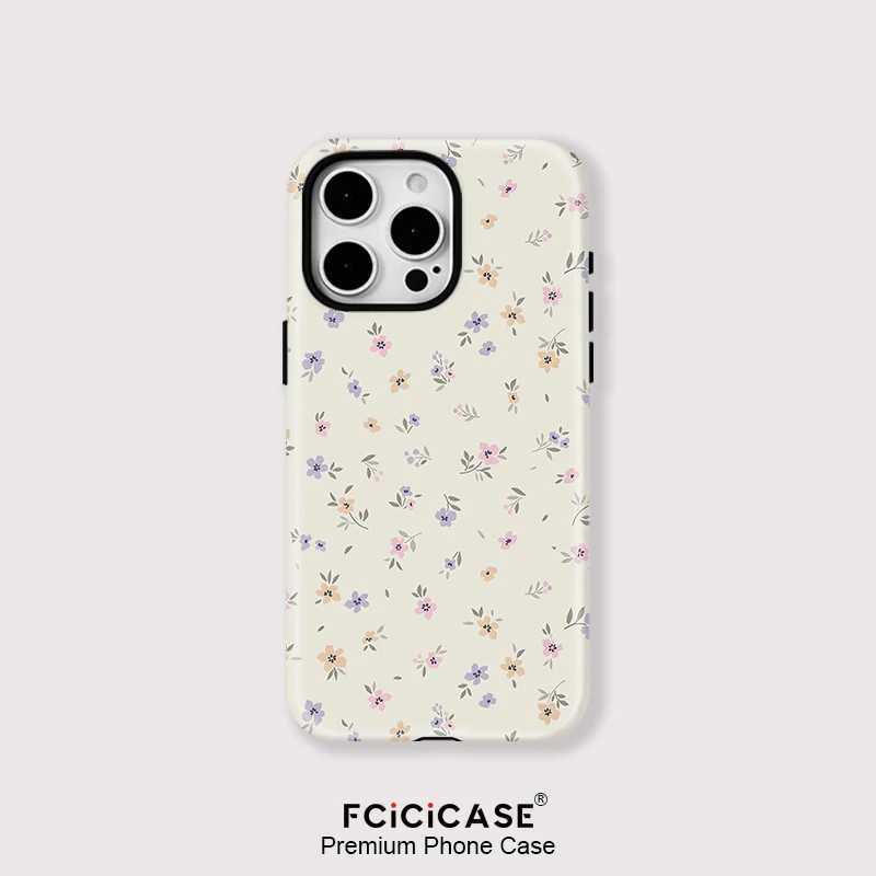 Magnetic For Wireless Charge Case For iPhone 13 12 11 14 Plus 15 Pro 16 Pro Max Acrylic Fashion Little Flower Cover J251202