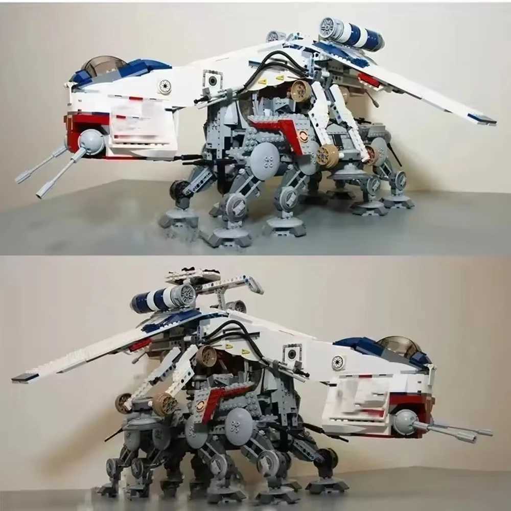 Technical Republic Dropship moc building block AT-OT model Modularize Design Star Educational Toy Gift 1758pcs 05053 10195 W250605