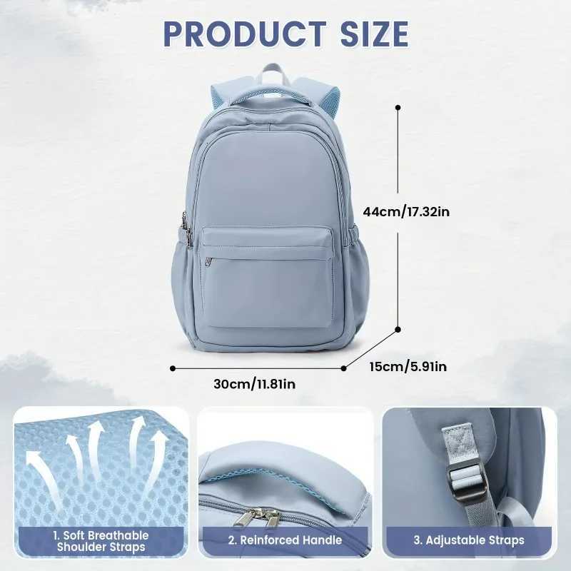 Backpack for Female College Students High School Girls Middle School Girls Versatile Suitable for Boys Daily Outdoor UseW251114
