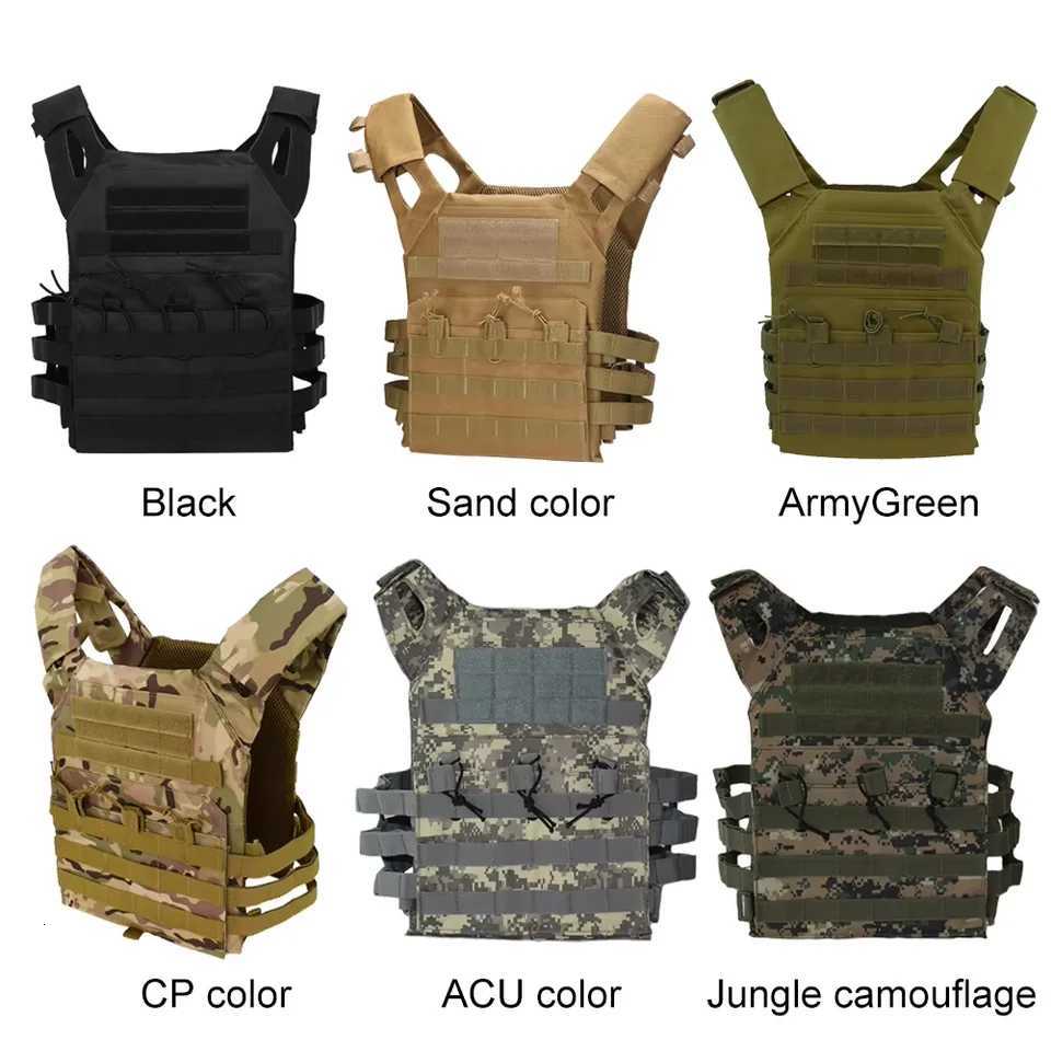 Tactical Vest Waterproof Outdoor Body Armor Lightweight JPC Molle Plate Carrier Hunting Vest CS Game Jungle Security Equipment XJ250730XJ251114