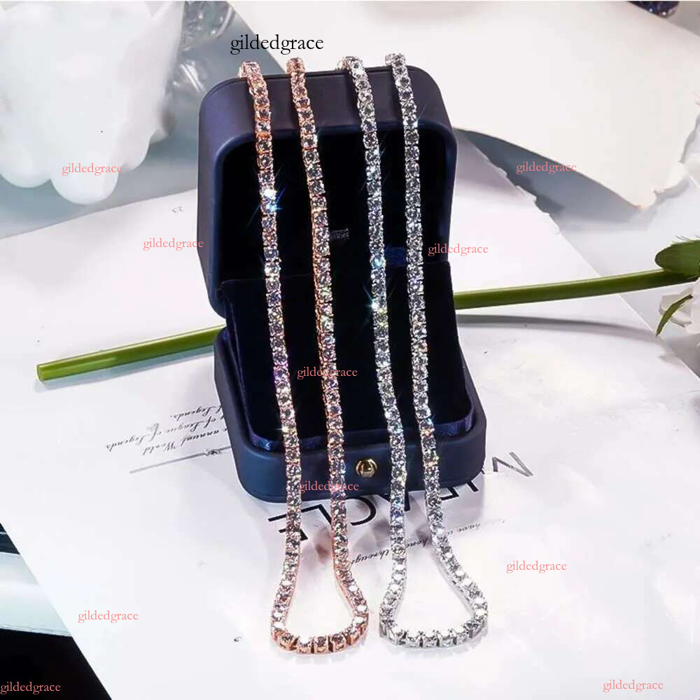 moissanite necklace designer jewelry cuban k Hip Hop Necklace Hip hop Pass Dia Tester Vvs Moissanite Iced Out bracelet Fashionable man chains for men 