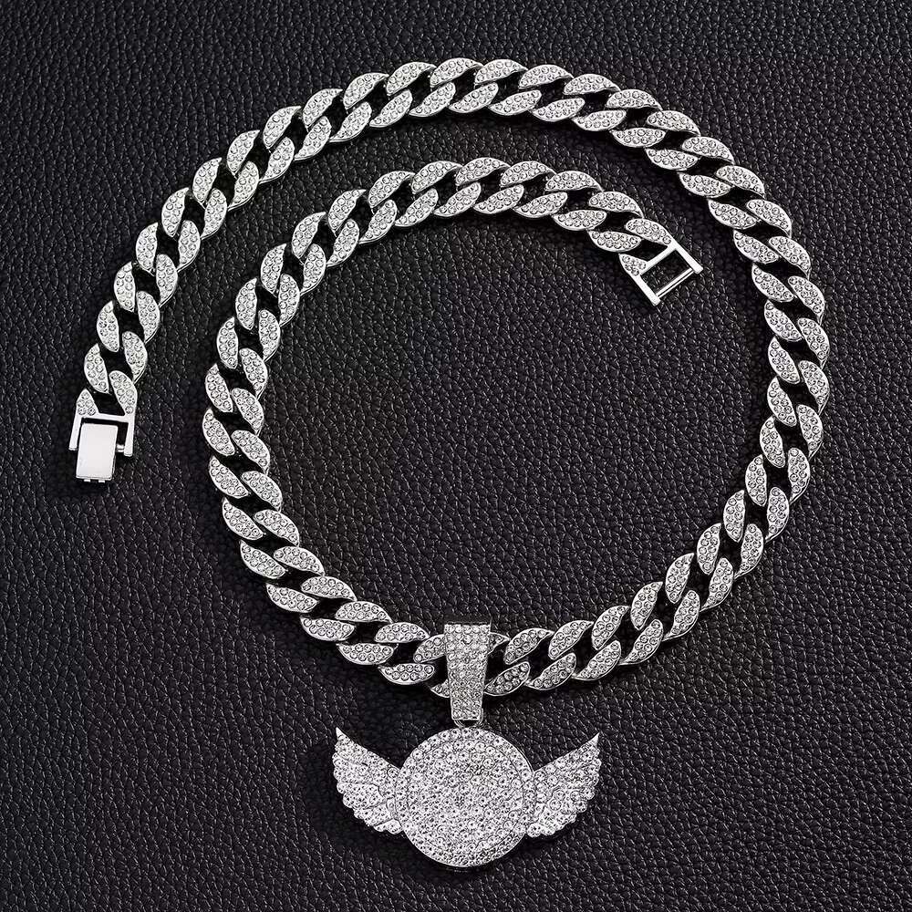 DHcollections Unisex 15MM Cuban Miami Chain Alloy Necklace With Pendant For Easter, Christmas, Halloween And Party