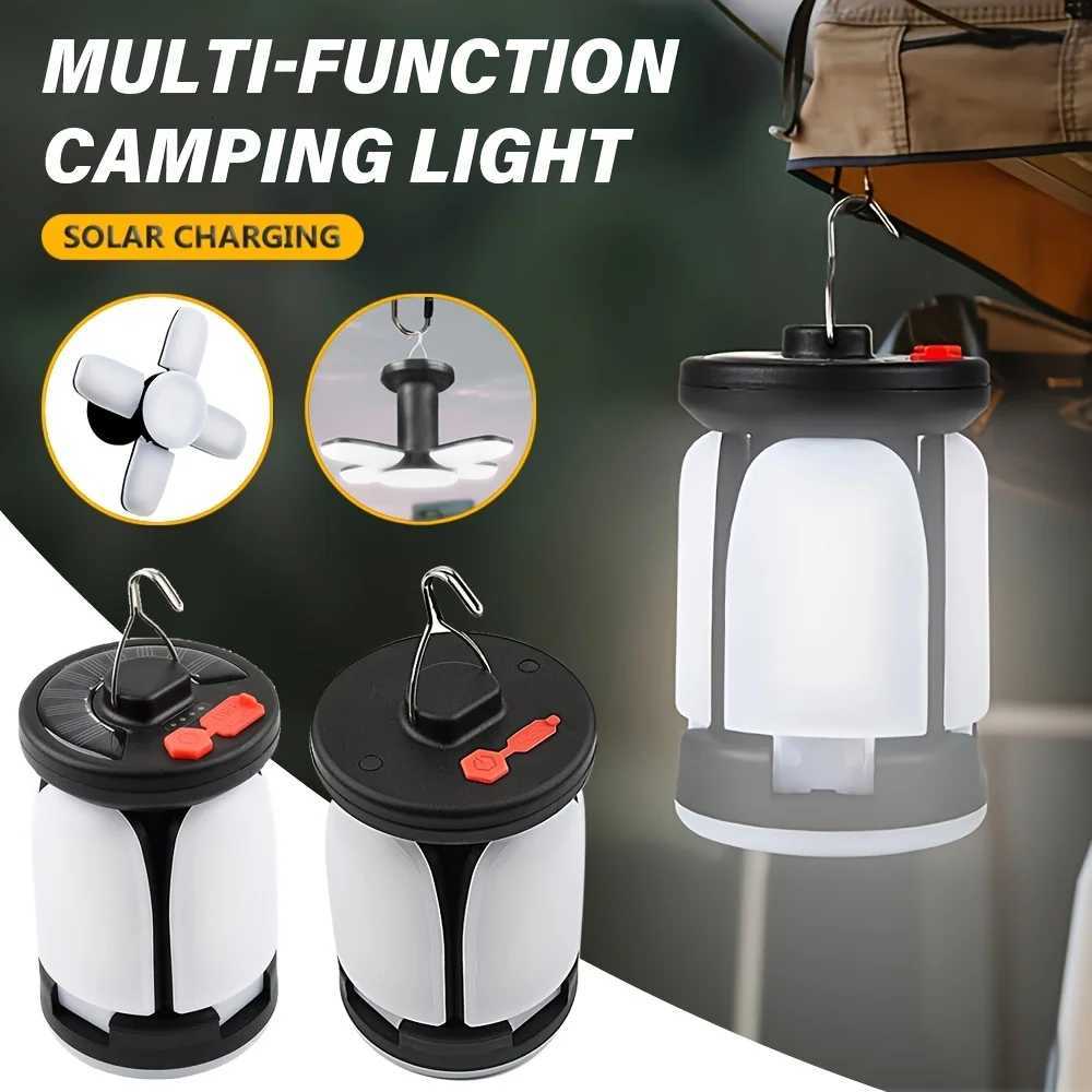 Ultra-Bright Rechargeable LED Camping Lantern-Foldable Floodlight3 Light ModesHands-Free Lantern for Camping/Hiking/Fishing M251115