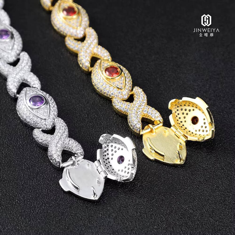 18K Gold Plated Luxury Diamond Iced Out Bracelet New Design Hip Hop Style Zircon Stone for Men and Women
