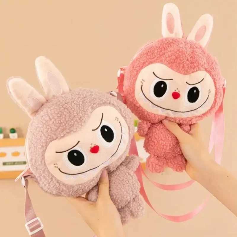 30cm Labubu Shoulder Cartoon Cute Doll Backpack Toy Play Crossbody Bag Monster Outdoor Travel Bag Christmas Gift X250415