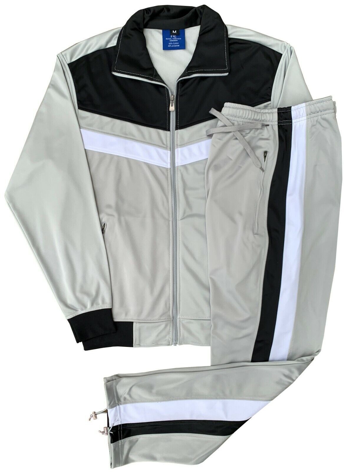 Track Men ActiveWear Jacket Trackpants Top and Bottom Sports Outfit
