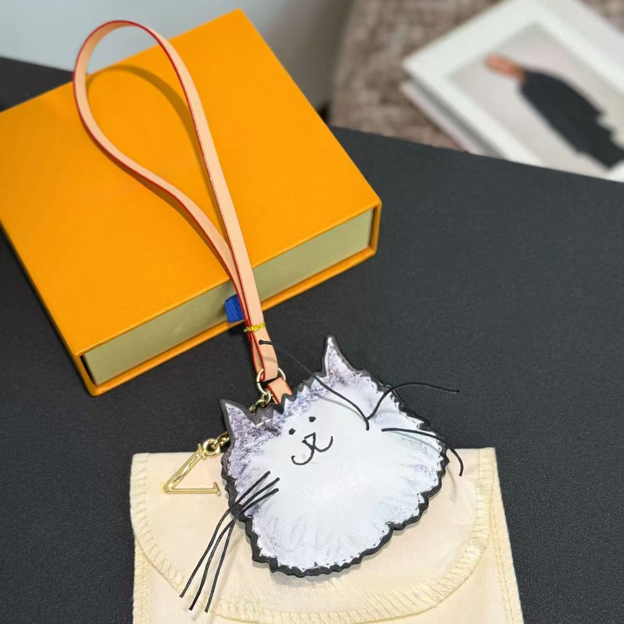 designer grace coddington bag catogram cat pattern bag designer shoulder bag woman shell bag fashion animal handbag women cross body bag luxury women bag cat charm