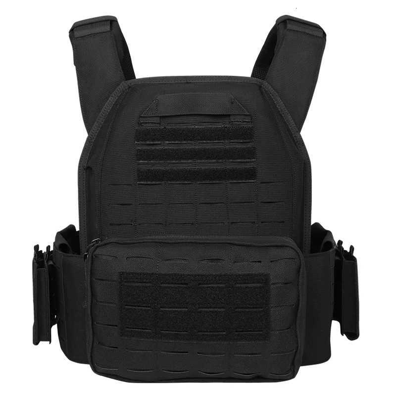 Tactical Plate Carrier Quick Release Fast Adjust Cummerbund Laser Cut Vest with Magazine Pouch MOLLE Lightweight Hunting Gear XJ251114