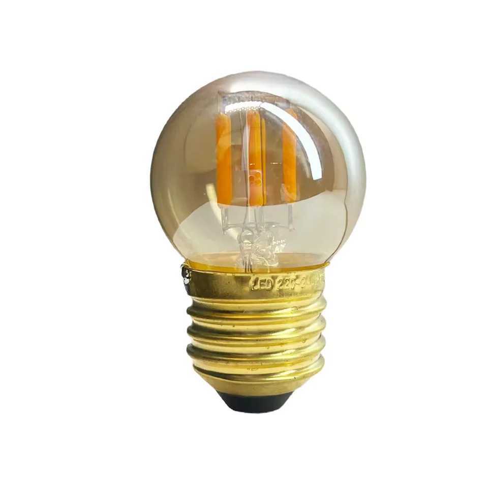 2Pcs E12 E14 E26 E27 Retro Edison LED Filament Bulb Lamp 110V 220V Light Bulb 2W 4W 6W Amber Glass Bulb Vintage Candle Light C251115