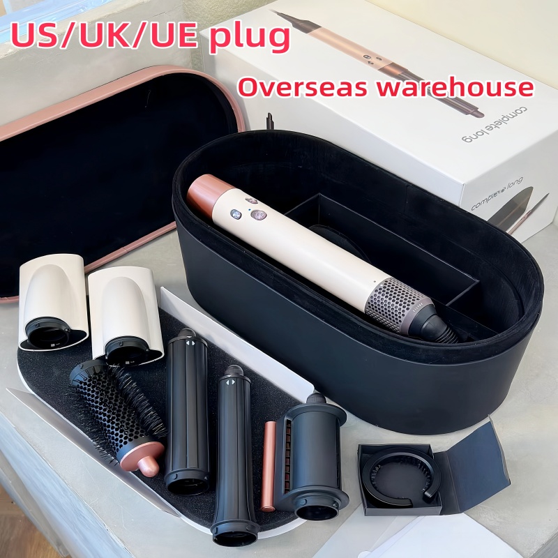 Curler 7 In 1 Hair Dryer Brush Brushless High Speed Hair Dryer with Diffuser Ionic Blow Dryer Air Styling Comb Auto Hair Curler